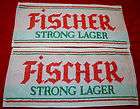 RARE FISCHER STRONG LAGER BAR TOWELS FROM THE 80S   NEW