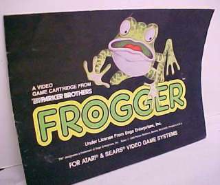 ATARI 2600 FROGGER. INSTRUCTIONS INS5039  