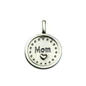  Ganz Necklace Circle Pendent MOM w/ Heart   Mom Pendent 