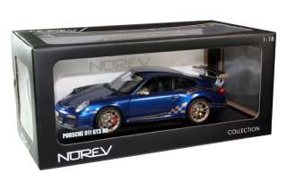NOREV 2010 PORSCHE 911 GT3 RS DIE CAST 1/18 BLUE NEW  