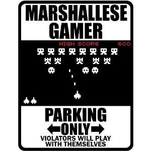 New  Marshallese Gamer   Parking Only ( Invaders Tribute   80S Game 
