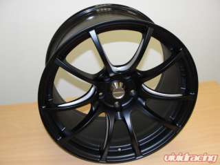 Weds Sport SA 55M Wheel Set 19x8.0 5x100 +50 Black Machine Blue Subaru 