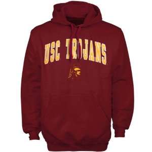  USC Trojans Cardinal Mascot One Hoody Sweatshirt   Sports 