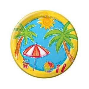 Beach Party Dessert Plates (8/pkg) Toys & Games