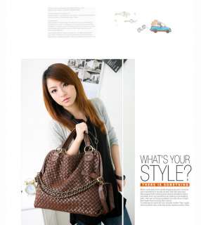 Womens Fashion Korean Style Ladies Hobo PU Leather Handbag Shoulder 
