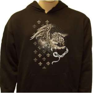Flying Lion Eagle With Stars Tattoo Sweatshirt Hoodie  