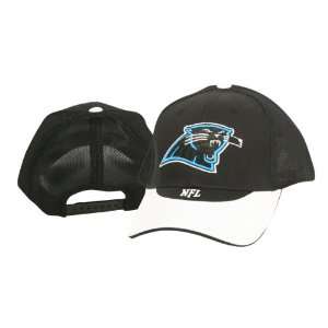 Carolina Panthers Adjustable Baseball Hat   Black / White 2 Tone 