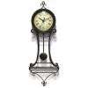 NEW Victorian Black Wrought Iron Kitchen Wall Clock  