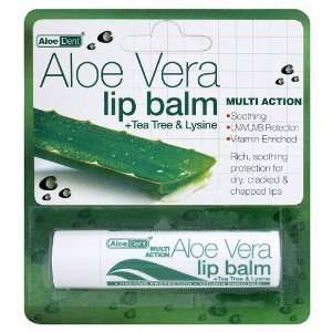    Optima Aloe Vera Sun Protect Lip Balm Tea Tree (4G) Beauty