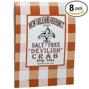 New Orleans Gourmet Foods Salt Free Devilish Crab Dip Mix, 1 Ounce 
