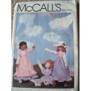 DOLL AND DOLL CLOTHES PACKAGE 19 TALL DOLL. MCCALLS SEWING PATTERN 