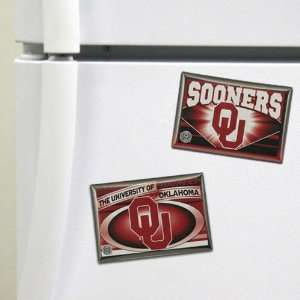  Oklahoma Sooners 2 Pack Magnets