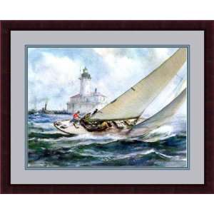  A Good Breeze by James M. Sessions   Framed Artwork 