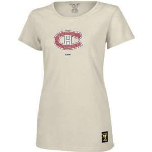 Montreal Canadiens  Putty  Juniors Distressed Vintage Logo Garment 