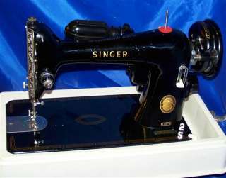 SINGER 66 SEWING MACHINE AL885408 1954 BEAUTY SERVICED  