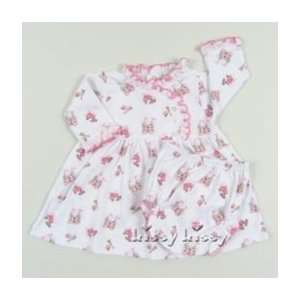  Fairy Tale Castle Dress with Diaper Cover, Pink, 3 6 mo 