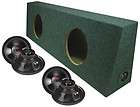  STEREO LOADED DUAL 12 CHAOS 1600W SUBWOOFER TRUCK SUB BOX PACKAGE NEW