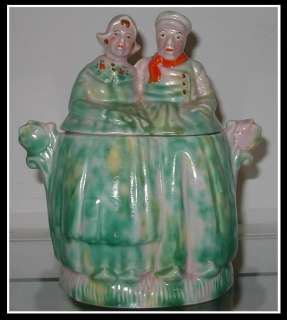 Antique Arthur Wood Staffordshire Pottery Tobacco Jar  