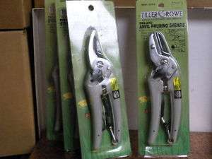 tiller & rowe 4 pruning shears bypass + anvil  