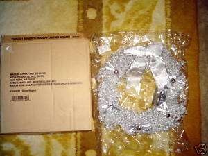CHRISTMAS NEW*AVON 2006 MAJESTIC LIGHTED WREATH SILVER  