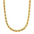 Caribe Gold 14k over Sterling Silver 22 inch Rope Chain (3 mm) Today 