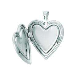 Sterling Silver Mom and Colored Flower Heart shaped Locket Necklace 