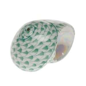  Herend Shark Eye Shell Green Fishnet