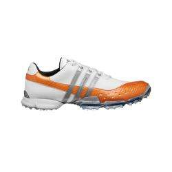 Adidas Mens Powerband 3.0 White/ Orange Golf Shoes  