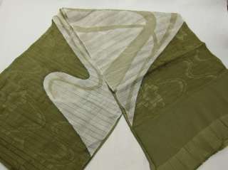 Bargain Auctions #2171 Obiage Japanese Kimono Accessory Dark Green 