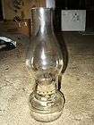 Antique Vintage Glass Brass Scovill Queen Anne Kerosine Oil Lamp