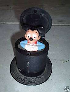 ODD Vintage Mickey Mouse Pop Pal Toy LOOK  
