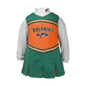  Miami Dolphins Youth Cheerleader Outfit, Size Large 