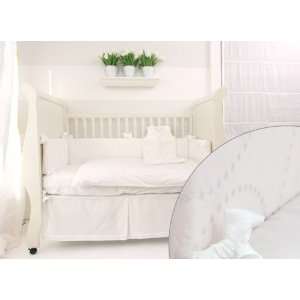  Babylicious Snow 4pc Crib Set   White