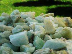   Lots of Unsearched Natural Aquamarine Rough   Plus a Free Faceted Gem