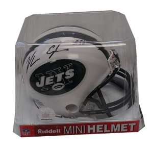 Autograph Vernon Gholston Jets Mini Helmet  Sports 
