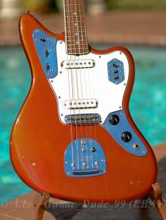VINTAGE 1965 1966 Fender Jaguar CANDY APPLE RED Matching Headstock 100 