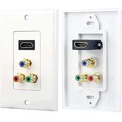 PylePro HDMI and RGB Jack Wall Plate  