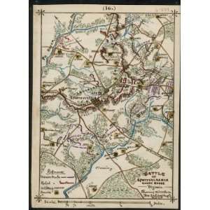  Civil War Map Battle of Spotsylvania Courthouse, Virginia 