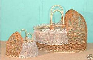 BASKETS DECORATIVE HOME OFFICE LACE BABY WOVEN DISPLAY  