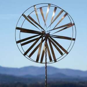  Metal Wagon Wheel Kinetic Spinner Patio, Lawn & Garden