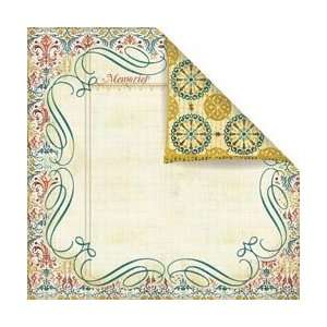 com Prima Flowers Reflections Double Sided Cardstock 12X12 Flourish 