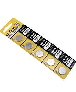 Lithium Coin Batteries CR1620, DL16202, ECR1620 (5 pack)   