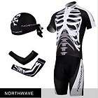   Mens Skeleton Cycling Jersey Shorts Sleeve Cap Clothing Set M,L,XL,XXL