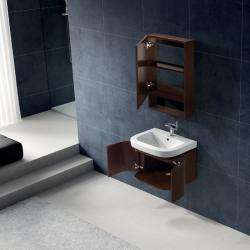 Vigo Adara Single Wall mount Vanity with Sink and Mirrored Wall 