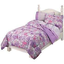 Butterfly Flourish Twin size Bed in a Bag with Sheet Set   