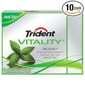 Trident Vitality Rejuve SGL, 9 Count Grocery & Gourmet Food