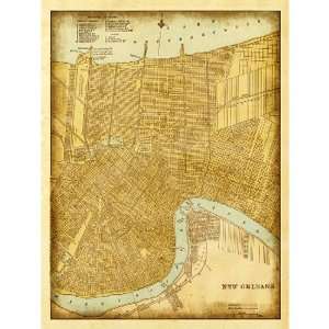  Map of New Orleans by Leftbank Art