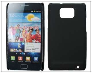 Thin Slim Rubber Hard back case cover F Samsung Galaxy S 2 S2 SII II 