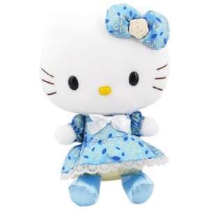  Hello Kitty Floral Dress Plush Blue/Bow Toys & Games