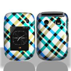 Blackberry Style 9670 Blue Plaid Protector Case  